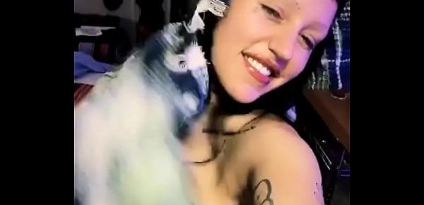  Brooke Candy - Exposing breasts in an Instagram post - (uploaded by celebeclipse.com)